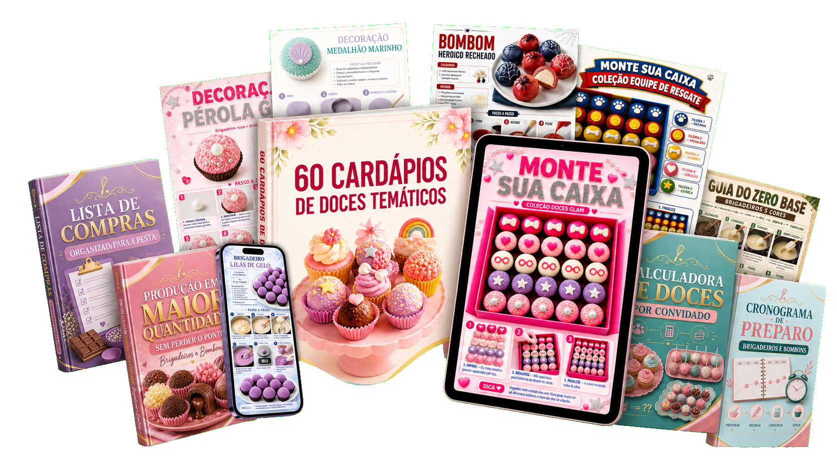 Pacote Completo — 60 Cardápios e 4 bônus